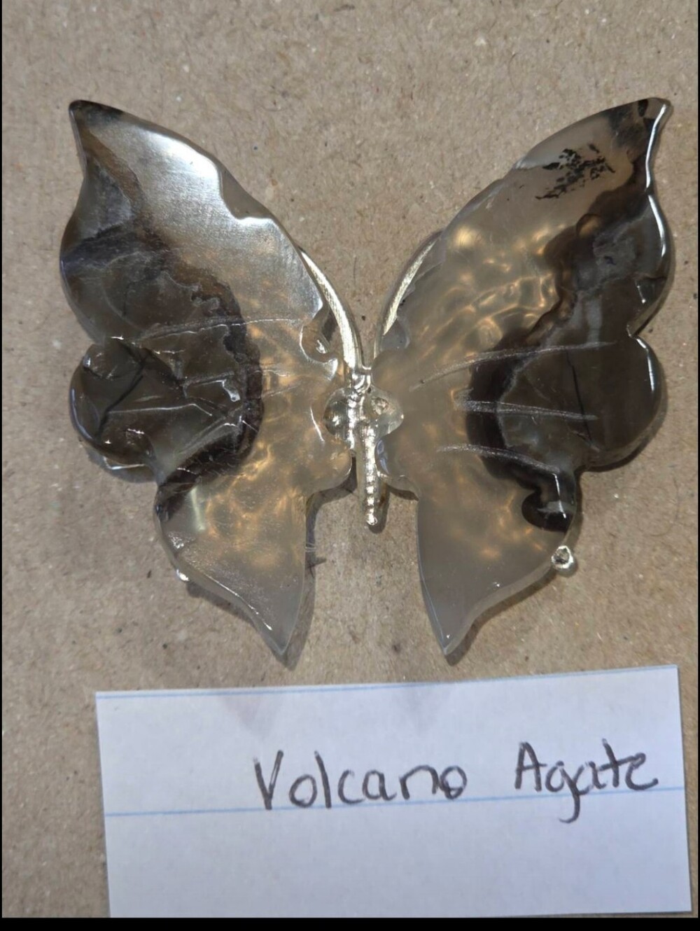 Volcano Agate Butterfly Clip-Brooch-Hair Accessory-Decor-Carving